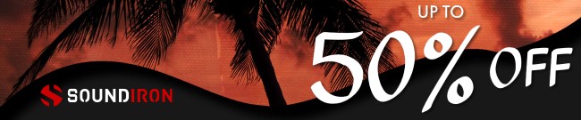 Banner Soundiron - Summer Sale - 50% Off