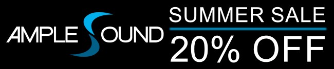 Banner Ample Sound Summer Sale - 20% Off