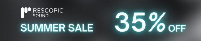 Banner Rescopic Sound - Summer Sale - 35% Off