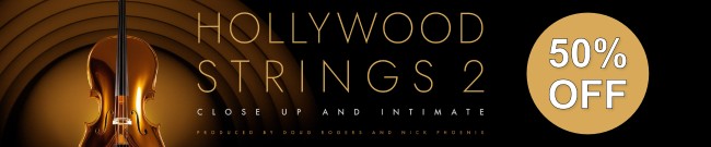 Banner EastWest - Hollywood Strings 2 - 50% Off