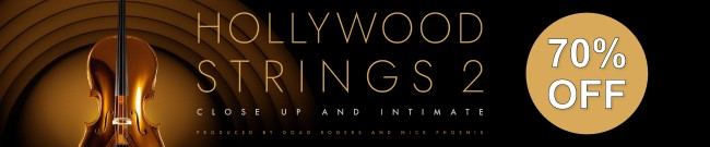 Banner EastWest - Hollywood Strings 2 - 70% Off