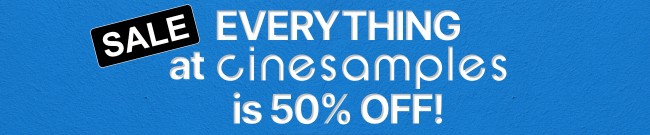 Banner Cinesamples - 50% Off