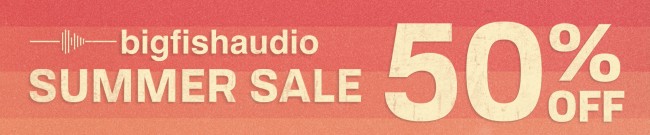 Banner Big Fish Audio Summer Sale