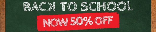 Banner Flux Back to School Sale 50% Off
