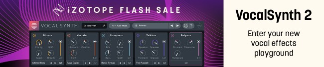 Banner iZotope: Vocal Synth 2 Flash Sale