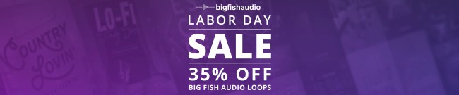Banner Big Fish Audio - 35% Off