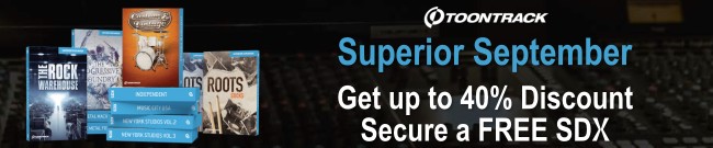 Banner Toontrack - Superior September