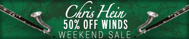Banner Chris Hein - 50% Off Winds - Weekend Sale