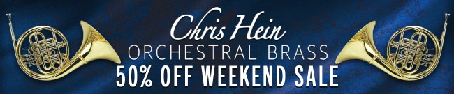 Banner Chris Hein - 50% Off Brass - Weekend Sale
