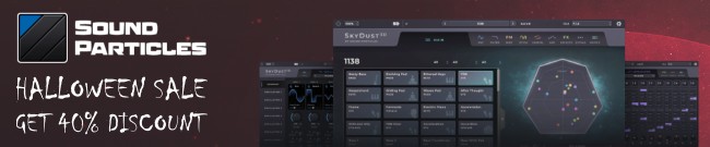 Banner Sound Particles Halloween Sale: 40% Off