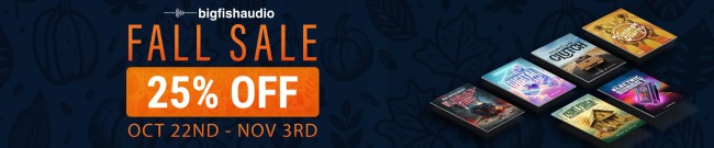 Banner Big Fish Audio - 25% Off