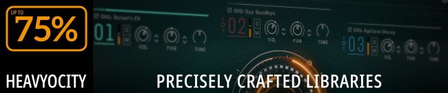 Banner Heavyocity - Up to 75% Off