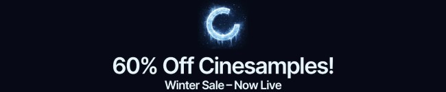 Banner Cinesamples - 60% Off