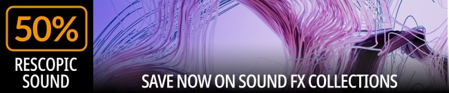 Banner Rescopic Sound - 50% Off