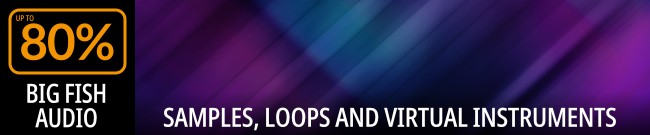 Banner Big Fish Audio - Up to 80% Off