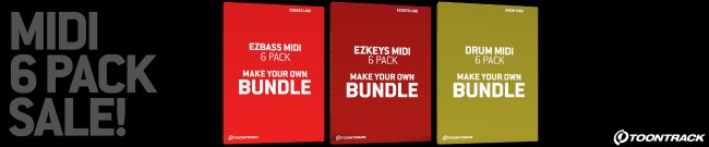 Banner Toontrack - MIDI 6 Pack Sale