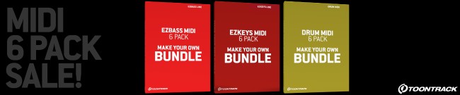 Banner Toontrack - MIDI 6 Pack Sale