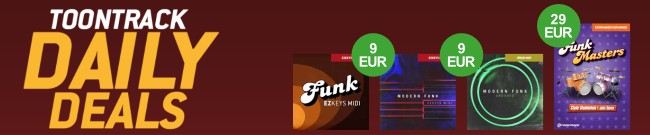 Banner Toontrack Daily Deals - Funk Friday