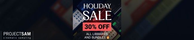 Banner ProjectSAM - Christmas Sale - 30% Off