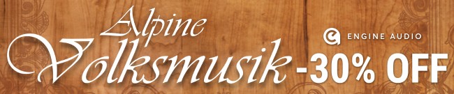 Banner Engine Audio: 30% Off Alpine Volksmusik