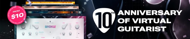 Banner UJAM - Virtual Guitarist 10th Anniversary Sale