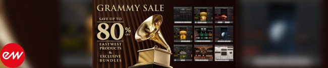 Banner EastWest - Grammy Sale - Up to 80% Off