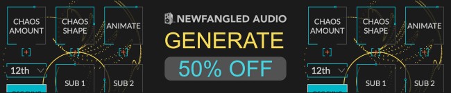 Banner Newfangled Audio - Generate - 50% Off