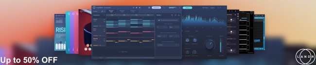 Banner LANDR - Up to 50% Off