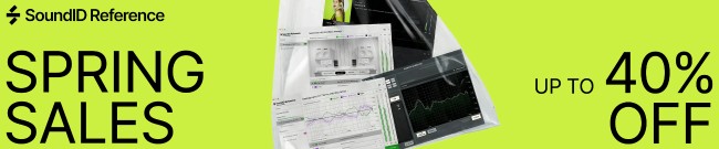 Banner Sonarworks - Spring Sale - Up to 40% Off