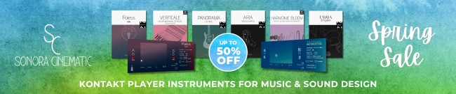 Banner Sonora Cinematic - Up to 50% Off