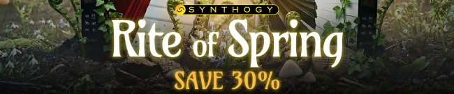 Banner Synthogy Spring Sale - 30% Off
