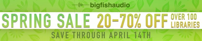 Banner Big Fish Audio - Up to 70% Off