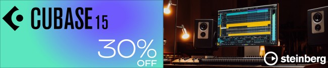 Banner Steinberg - 30% Off Cubase