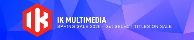 Banner IK Multimedia - Spring Sale