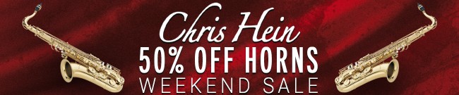 Banner Chris Hein Flash Sale - 50% Off Horns