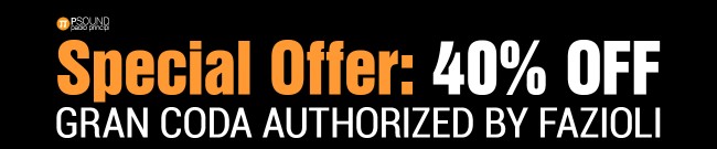 Banner PSOUND - 40% Off Gran Coda
