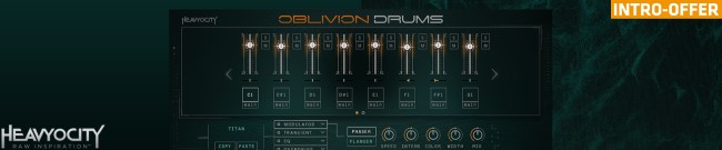Banner Heavyocity - Oblivion Drums - Intro Offer