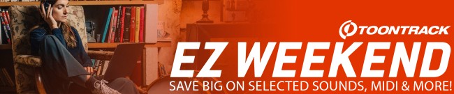 Banner Toontrack EZ Weekend Deal