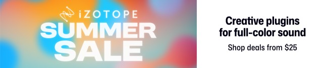 Banner iZotope Summer Sale