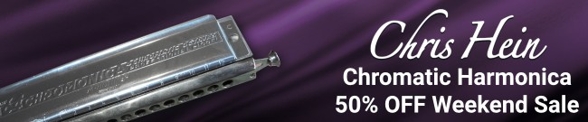 Banner Chris Hein Flash Sale - 50% Off Harmonica