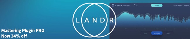 Banner LANDR - 34% Off