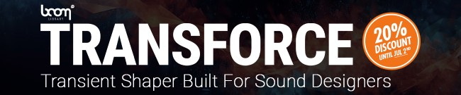 Banner BOOM Library - 20% Off Transforce