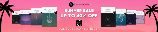 Banner Sonora Cinematic - Up to 40% Off