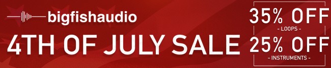 Banner Big Fish Audio - Up to 35% Off