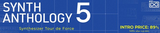 Banner UVI - Synth Anthology 5 - Intro Offer