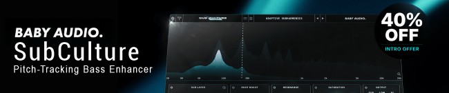 Banner Baby Audio - 40% Off SubCulture
