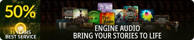 Banner 35th Anniversary - Up to 50% Off Engine Audio