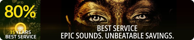 Banner 35th Anniversary - Up to 80% Off Instruments