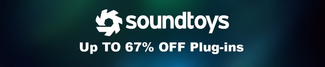 Banner Soundtoys - Up to 67% Off