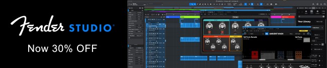 Banner Fender Studio Pro: 30% Off
